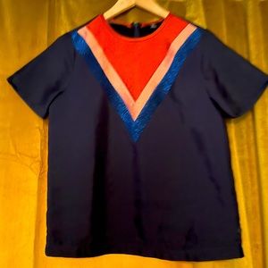 Scotch & Soda colour blocked blouse